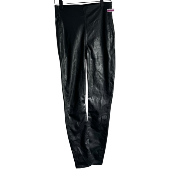 rag & bone Skinny Leg Nina Faux Leather Black Pants High Waist XS - Picture 7 of 15